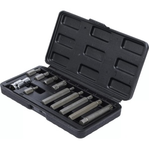 Set biti M-uri (Spline XZN) M5 - M6 - M8 - M10 - M12 + 1 adaptor 10 mm cu antrenare 1/2", 11 piese, BGS DIY 5030 - Img 3