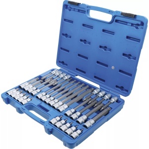 Set biţi Torx Plus TP20 - TP70 cu gaura pentru suruburi cu lacas de securizare, antrenare 12,5 mm (1/2"), 32 piese , BGS 5191 - Img 3