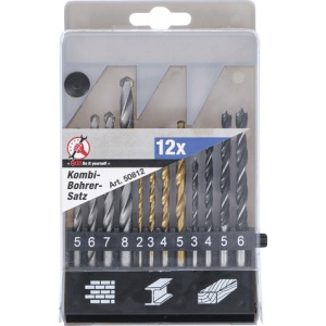 Set burghie combinate, 2 - 8 mm, 12 piese, BGS DIY 50812 - Img 6