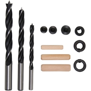 Set burghie si dibluri pentru lemn, dimensiuni 6 - 10 mm, 43 piese, BGS DIY 50405 - Img 1