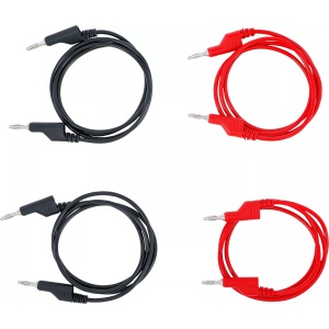 Set cabluri testare 4 mm pentru multimetru, lungime 1 m, 4 piese, BGS 8937 - Img 3