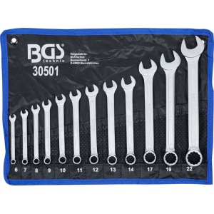 Set chei combinate,12 piese,6-22 mm, BGS 30501