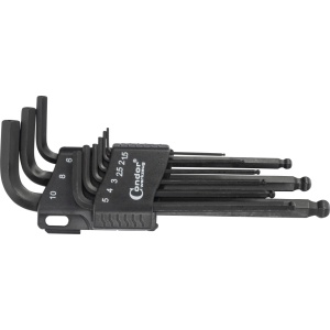 Set chei Imbus 1,5-10 mm tip L, terminatie cu cap sferic profil hexagon , 9 piese, Condor 1121-16 - Img 1