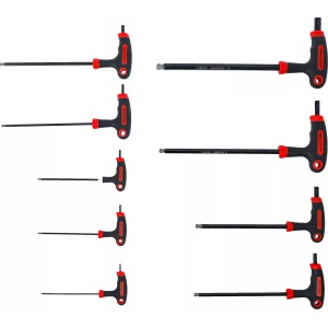 Set chei Imbus cu mâner T, profil hexagon 2 - 10 mm, 9 piese, BGS DIY 7882 - Img 9