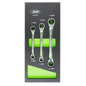 Set chei inelare cu clichet 8-19 mm, tip 4 in 1, 3 piese, JBM 15316 - Img 1