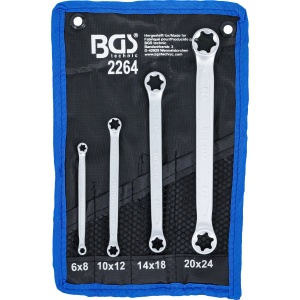 Set chei inelare duble cu capete Profil E | E6xE8 - E20xE24 | 4 piese, BGS 2264 - Img 1