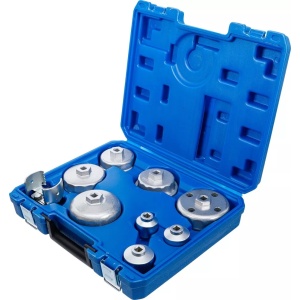 Set chei pentru filtru de ulei Ø 27 - 88,8 mm, 9 piese, BGS 8667 - Img 3