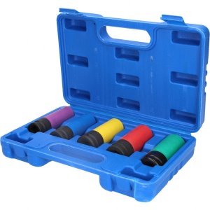Set chei tubulare pentru demontarea rotilor, 1/2 ", 5 buc, Brilliant Tools BT691010 - Img 1