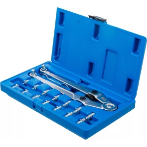 Set cheie cu doi pini ajustabila + 8perechi de pini, 2.5-3-4-5-6-7-8-9mm, BGS 1464 - Img 4