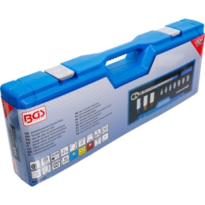Set cheie dinamometrica 40 - 220 Nm, antrenare 1/2" cu accesorii pentru roti, 12 piese, BGS 74695 - Img 5