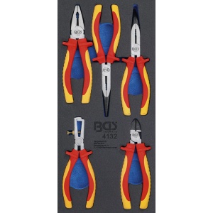 Set clesti si patenti VDE in termoformat, 5 piese, BGS 4132 - Img 1