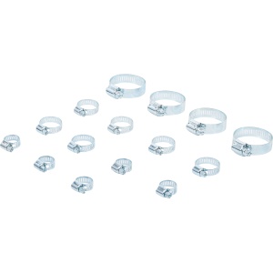 Set coliere de furtun Ø 10 - 45 mm 15 piese, BGS 88185