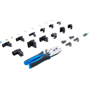Set conectori Delphi® pentru cabluri electrice plus cleste de sertizat, BGS 9097 - Img 6