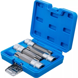 Set cu biti Torx cu gaura T70-T100, antrenare cu tubulara 1/2", 4 piese, BGS 5103 - Img 3