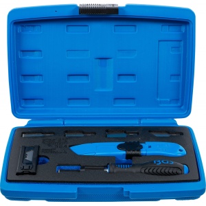 Set cutter si razuitor cu lame de rezerva, 7 piese, BGS 364