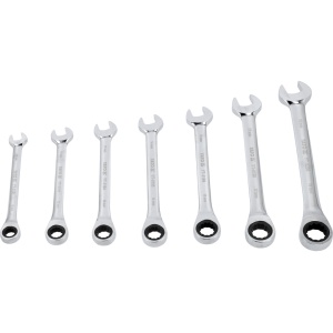 Set de chei combinate cu clichet 10-19 mm, 7 piese, Yato YT-0208 - Img 2