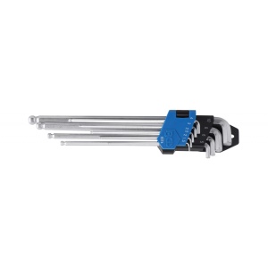 Set de chei Imbus 1.5 - 10 mm tip L extra lungi, 9 piese, BGS 9374