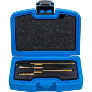 Set de curatat si rectificat filete pentru bujii incandescente | M10 x 1 - M10 x 1.25 - M12 x 1.25, 4 piese, BGS 136 - Img 1