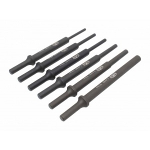 Set de dalti pentru ciocan pneumatic, extra lungi, 6 piese, Satra S-AH6D - Img 3