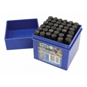Set de perforatoare pentru numere și litere de 8 mm x 36 buc, Satra S-8NA36