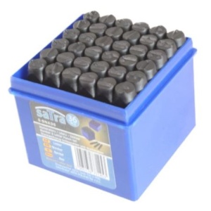 Set de perforatoare pentru numere și litere de 8 mm x 36 buc, Satra S-8NA36 - Img 2