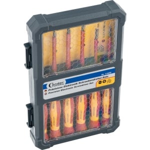 Set de șurubelnițe, VDE cu varf drept si cruce tip Philips, 6 piese, Condor 11826 - Img 3