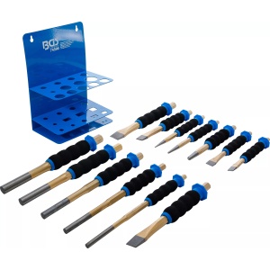Set dornuri, dalti si punctatoare cu protectie pentru maini, 13 piese, BGS 74596 - Img 5