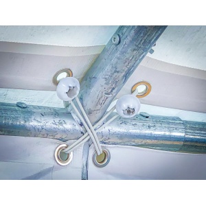 Set elastice de strângere cu bilă, lungime 27 cm, 10 piese, BGS DIY 85525 - Img 2
