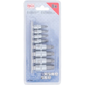 Set extractoare de suruburi cu cap Imbus 3 - 10 mm, antrenare 6,3 mm (1/4") si 10 mm (3/8"), 8 piese , BGS 6847 - Img 2