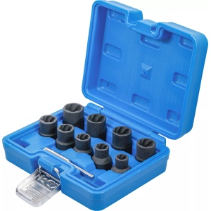 Set extractoare pentru suruburi deteriorate 10 - 19 mm, antrenare 1/2", 10 piese, BGS 5266 - Img 2