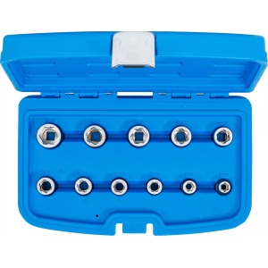 Set extractoare pentru şuruburi şi piuliţe metric, 11 piese, BGS 8383 - Img 4