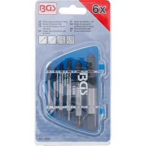 Set extractoare suruburi rupte, marimi 1 - 6, 6 piese, BGS 1896 - Img 5