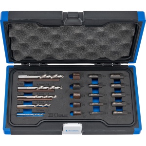 Set extractoare suruburi si prezoane rupte, M5-M16, 25 buc., Condor 39616