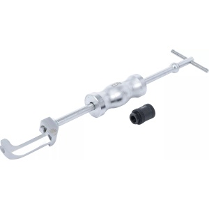 Set extractor pentru injectoare cu ciocan inertial pentru motoare Mercedes CDI OM611, OM612, OM613, lungime tija ciocan 470mm, lungime totala 570mm, greutate 1.85Kg, BGS 62005 - Img 2