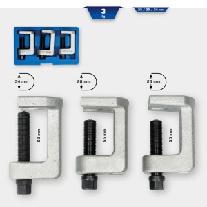 Set intrerupator articulatie cu bile, 3 buc, Brilliant Tools BT661000 - Img 3
