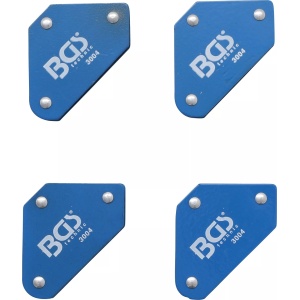 Set mini magneti pentru sudura , 4Kg forta de sustinere, unghi 45', 90', 135', BGS 3004 - Img 1