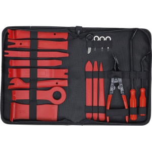 Set pana demontare capitonaj şi pene indepartare ornamente | diferite forme | 19 piese, BGS DIY 91326 - Img 3