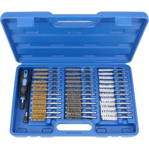 Set perii de otel/nailon/alama cu antrenare pentru autofiletanta, ø 8-19 mm, Condor 9500