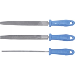 Set pile pentru lucrari de lacatuserie, lungime 200 mm, 3 piese, BGS 50210 - Img 3