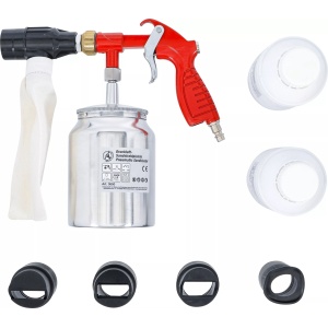 Set pistol de sablat si accesorii + 2 flacoane cu nisip pentru sablat, BGS DIY 3650 - Img 3
