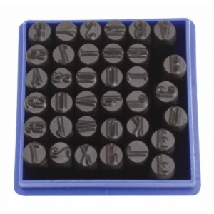 Set poansoane numere și litere 6mm x 36 buc, Satra S-6NA36 - Img 3