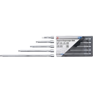 Set prelungitoare cu cap sferic cu antrenare 6,3 mm (1/4"), 5 piese, BGS DIY 6110 - Img 3