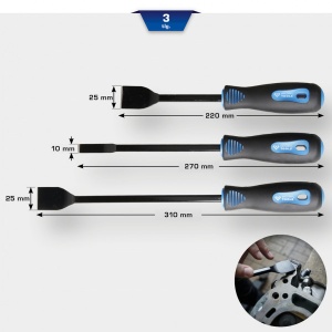Set razuitoare, 3 buc, Brilliant Tools BT542025 - Img 2