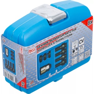 Set reparaţii filete pentru prezoane de roata şi piuliţe de roata M12 & M14, 8 piese, BGS 8692 - Img 6