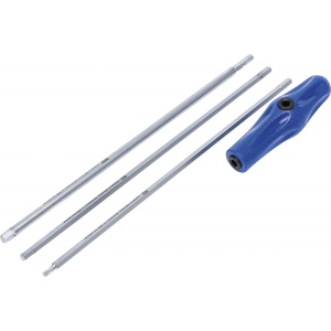 Set surubelnite torx si imbus,4 piese, pentru reglaj faruri, BGS 7840