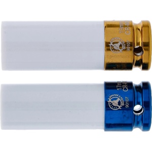 Set tubulare de impact 17 - 19 mm cu protectie pentru jante din aliaj, antrenare 1/2", 2 piese , BGS 90107 - Img 3