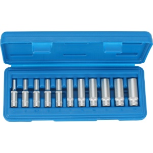 Set tubulare lungi 4 -13 mm, profil hexagon, actionare 6,3 mm (1/4") 11 buc., Condor 1009-14 - Img 1