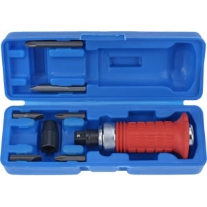 Surubelnita de impact, reversibila stânga / dreapta, antrenare 1/2", include adaptor + 6 biti, Condor 222 - Img 1