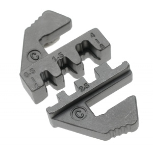 Bacuri de sertizat papuci fara izolatie pentru cabluri electrice, AWG 20-18, 16-14, 12-10, sau 0.5-1.0mm, 1.5-2.5mm, 4.0-6.0mm, BGS 1410-C