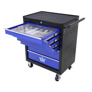 Banc de scule cu 6 sertare, echipat cu 415 piese, Garage Meister GM53564
